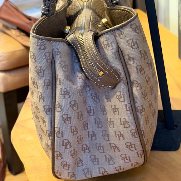 Dooney & Bourke Vintage Signature Monogram Satchel - Picture 3 of 15